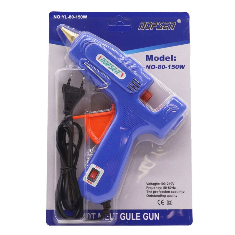 Pistolet à colle chaude Nopsen 80-150W Pro (prise EU) - pour bâtons de 11mm