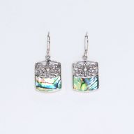 Boucles d’oreilles Coquillage & Argent - Libellule - Abalone