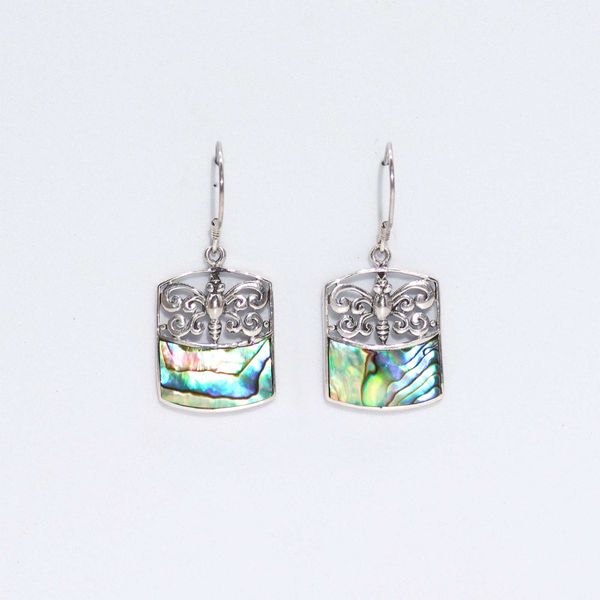 Boucles d’oreilles Coquillage & Argent - Libellule - Abalone