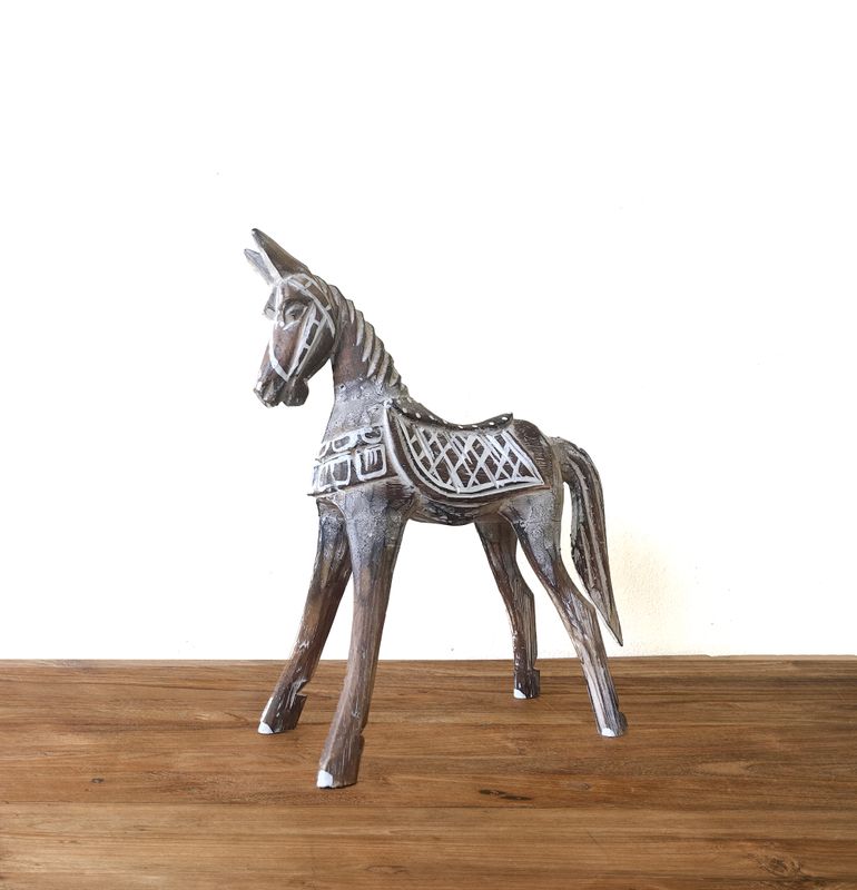 Cheval Antique moyen 25 cm