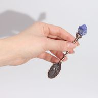 Set de 7 Cuillères Sorcières en Cristal et Pierre Précieuse Bronze
