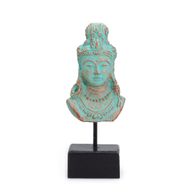 Princesse Java Porte-Bonheur sur Socle - Cuivre Vert