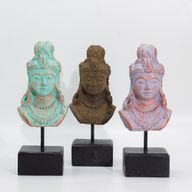 Princesse Java Porte-Bonheur sur Socle - Cuivre Vert