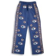 Nomad Sari Pantalon - Bleu Profond & Œil Porte-Bonheur Doré