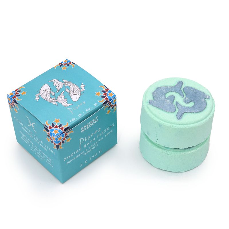 Ensemble de Boules de Bain du Zodiaque avec Horoscope - Poissons