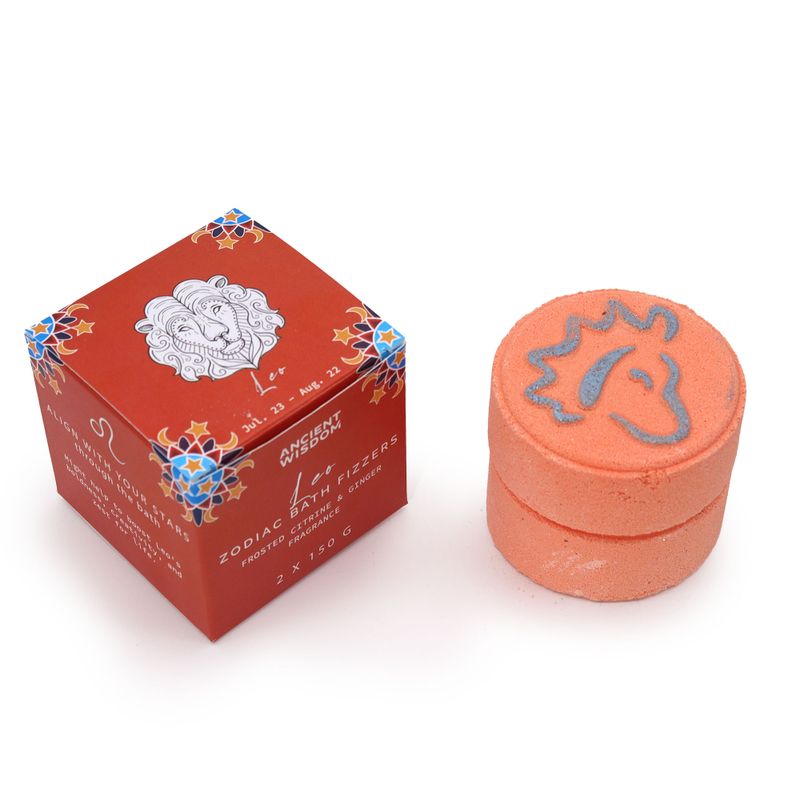 Ensemble de Boules de Bain du Zodiaque avec Horoscope - Lion