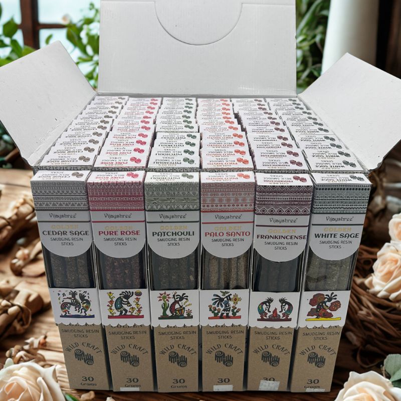 30g Pack de démarrage de Bâtons de Résine de Purification Dorés