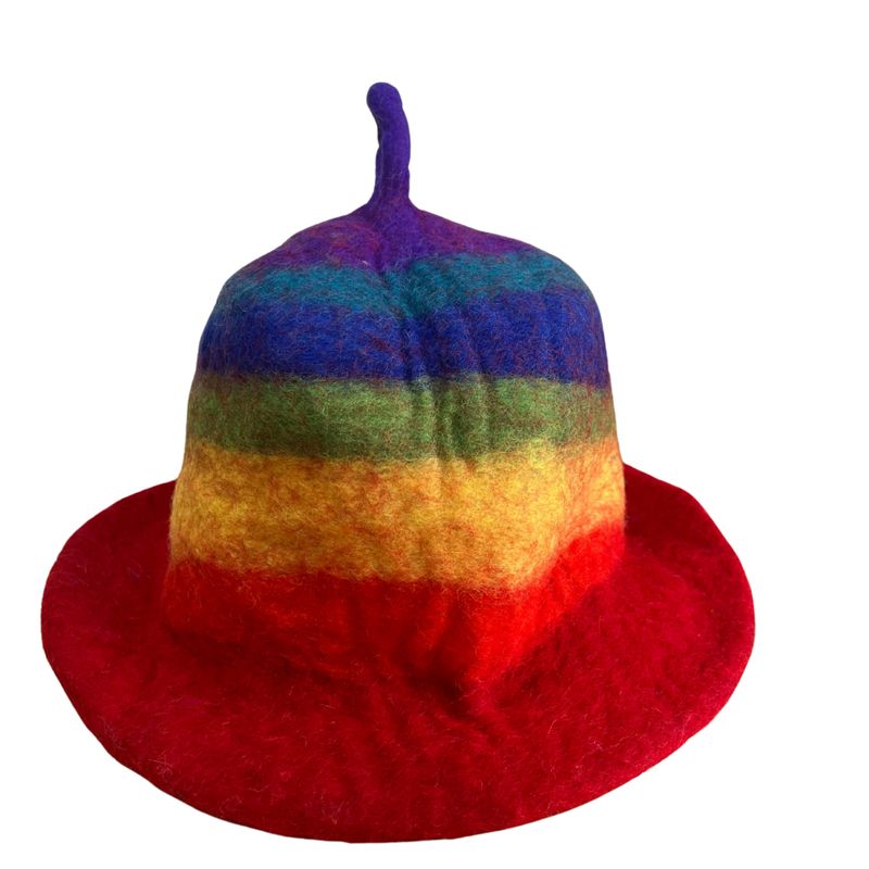 Chapeau de Sauna en Feutre - Arc-en-ciel