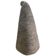Chapeau de Sauna de Sorcier en Feutre - Brun Naturel