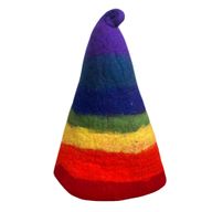 Chapeau de Sauna de Sorcier en Feutre - Arc-en-ciel