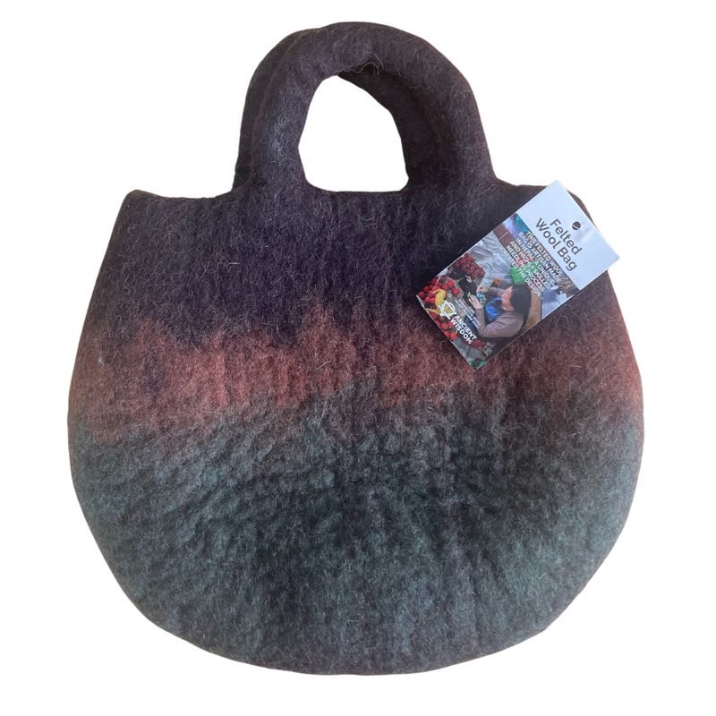 Sac Panier en Feutre Jardin de Fées