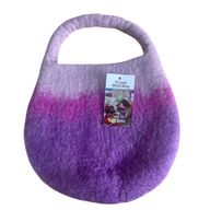 Sac Abeille en Feutre  –  Anse avec Fermoir Magnétique –  Lavande