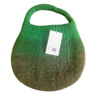 Sac Panier Abeille Feutre – Anse Fermoir Magnétique – Vert