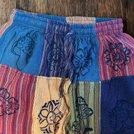 Nomad Sari - Pantalon Champignon -  imprimés au Bloc - Tons Orange - S- M