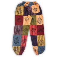 Nomad Sari - Pantalon Champignon -  imprimés au Bloc - Tons Orange - S- M