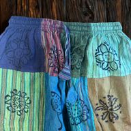 Nomad Sari - Pantalon Champignon -  imprimés au Bloc - Tons Verts