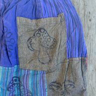 Nomad Sari - Pantalon Champignon -  imprimés au Bloc - Tons Violets