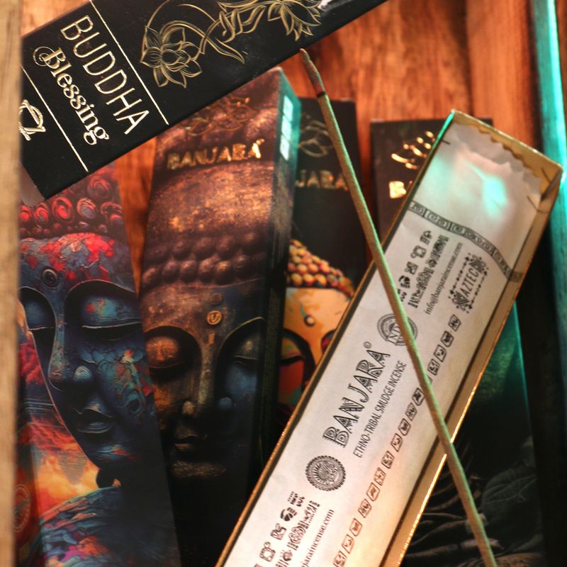 Pack de Démarrage – Encens Buddha Banjara – 12 boîtes de 6 encens