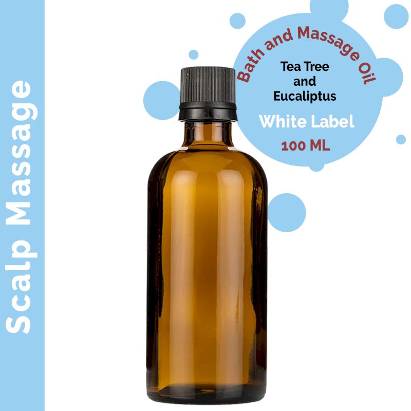 Huile de Bain et de Massage - Cuir Chevelu - 100ml - Marque Blanche