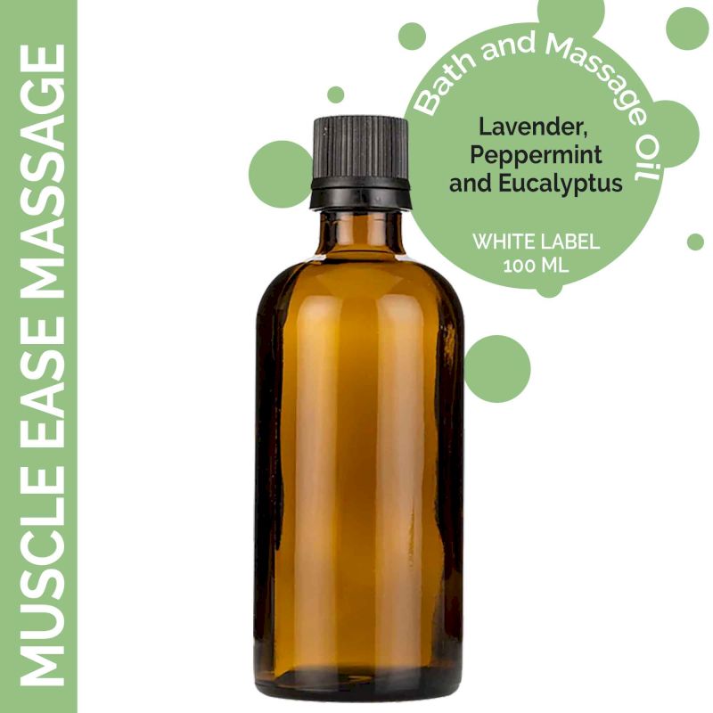 Huile de Bain et de Massage - Spéciale Muscles - 100ml - Marque Blanche