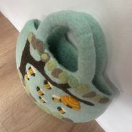 Sac Panier en Feutre Arbre et Ruche