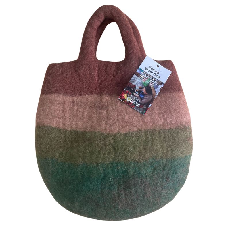 Sac Panier en Feutre Jardin aux Champignon