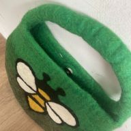 Sac Panier Abeille Feutre – Anse Fermoir Magnétique – Vert