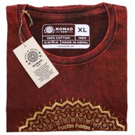 T-shirt Délavé - Hamsa - Bourgogne (XLarge)