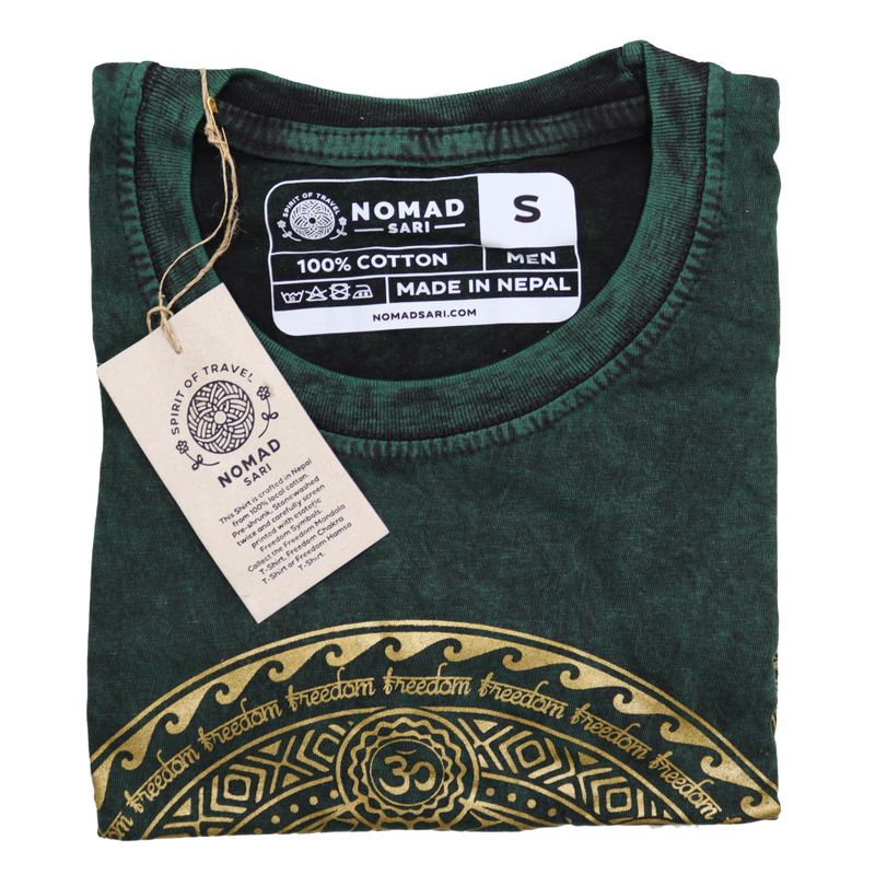 T-shirt Délavé - Chakra - Vert