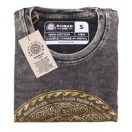 T-shirt Délavé - Chakra - Gris Foncé