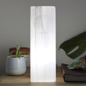 Lampe bloc de sélénite ésotérique de gamme grossiste