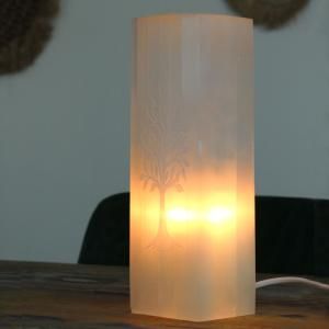 Lampe bloc de sélénite ésotérique de gamme grossiste