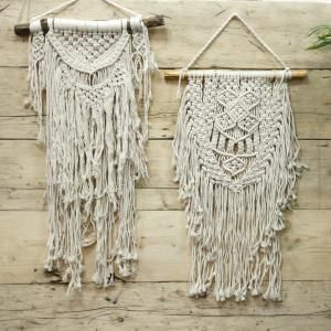 Tenture murale en Macramé