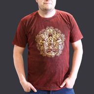 T-shirt Délavé - Hamsa - Bourgogne (XLarge)