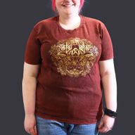 T-shirt Délavé - Hamsa - Bourgogne (XLarge)