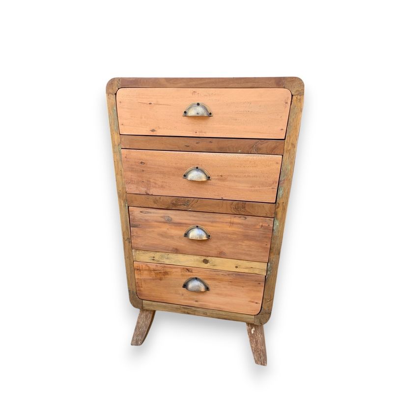 Meuble Bois Recyclé - Quatre Tirroirs