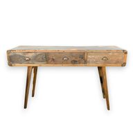 Console en Bois Recyclé - 150x45x80cm