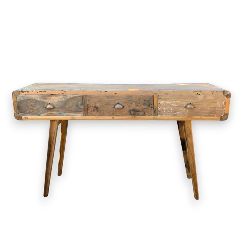 Console en Bois Recyclé - 150x45x80cm