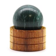 Sphère en cristal de gemme 40 mm - Jade indien avec support
