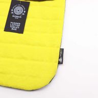 Pochette en toile rembourrée ordinateur portable – Jaune