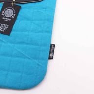 Pochette en toile rembourrée ordinateur portable – Turquoise