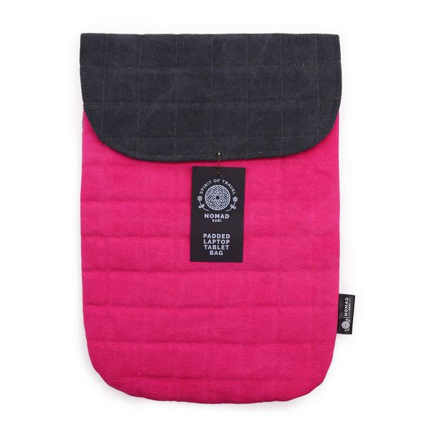 Pochette en toile rembourrée ordinateur portable– Rose