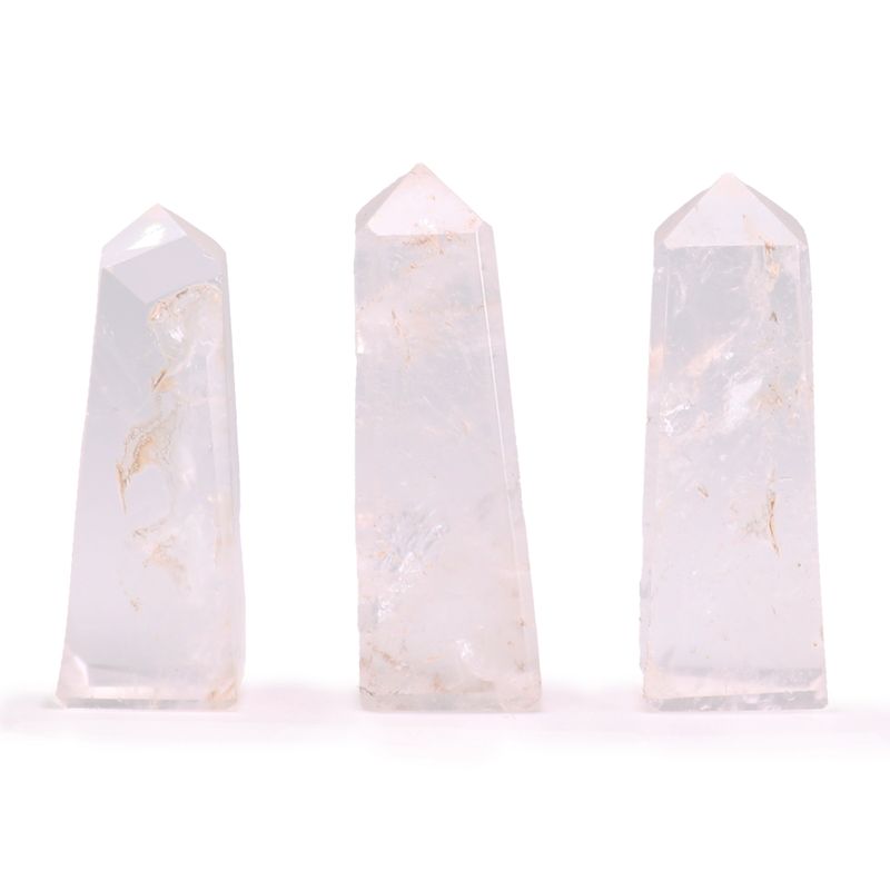 Pointes Obélisques en Gemme env. 5 cm – Quartz Clair