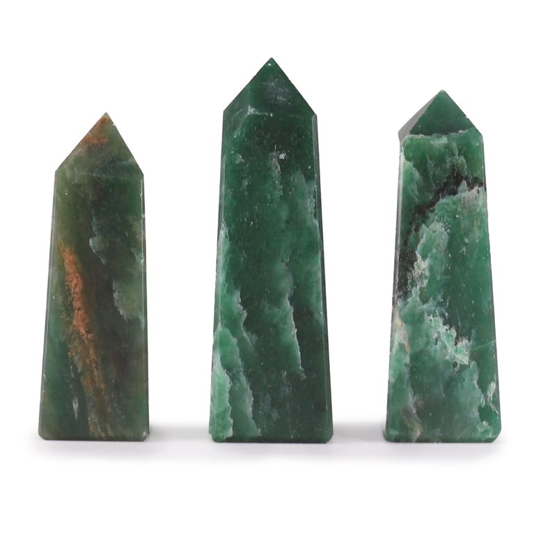 Pointes Obélisques en Gemme env. 5 cm – Jade Indien