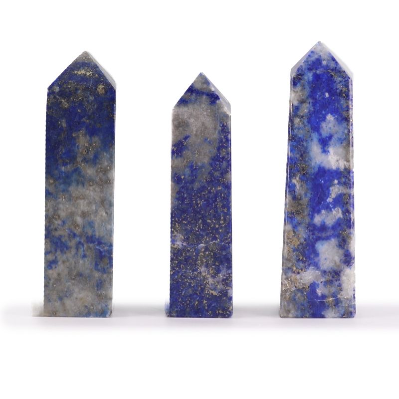 Pointes Obélisques en Gemme env. 5 cm – Lapis Afghan