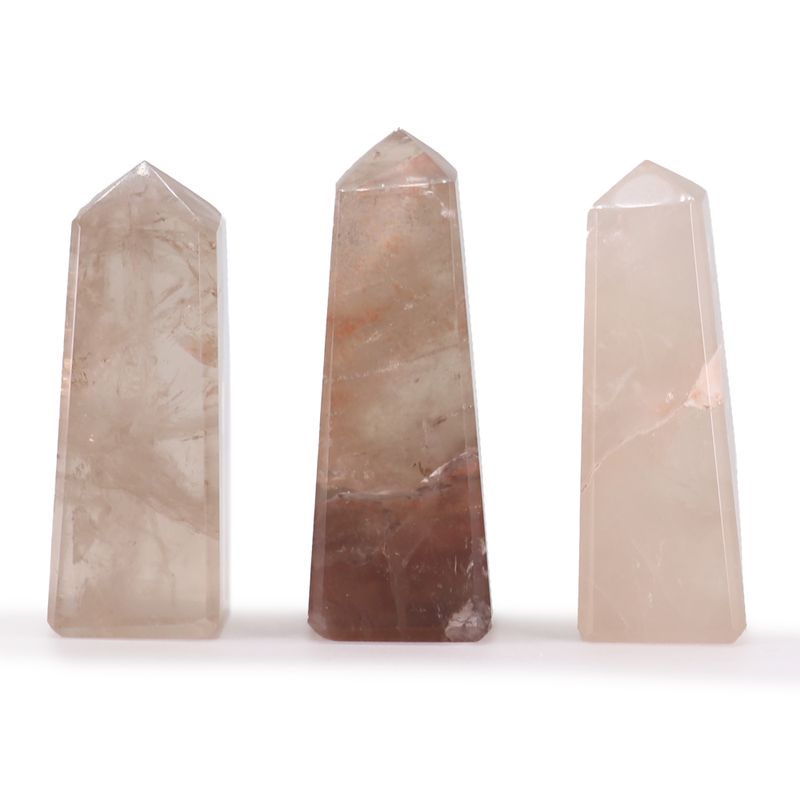 Pointes Obélisques en Gemme env. 5 cm – Quartz Fumé