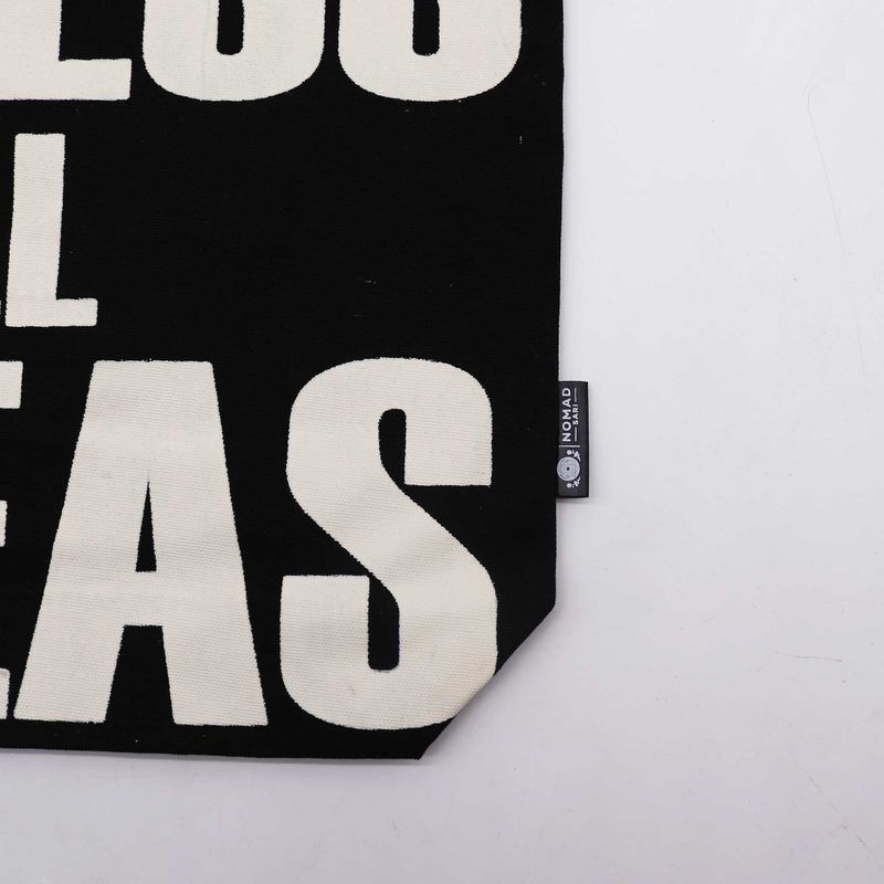 Sac en tissu Iconic Tote Bag - ACCÈS TOUTES ZONES - Noir coton naturel