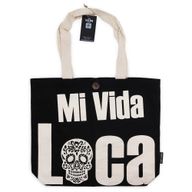 Sac en tissu Iconic Tote Bag - Ma Vie Folle - Noir coton naturel