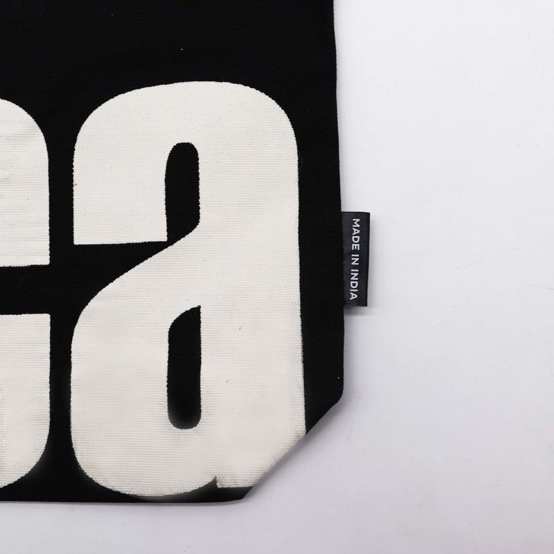 Sac en tissu Iconic Tote Bag - Ma Vie Folle - Noir coton naturel