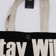 Sac en tissu Iconic Tote Bag - Reste Sauvage, Enfant de la Lune - Noir coton naturel